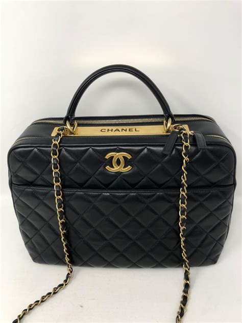 chanel black beige bowling bag|Chanel bowling bag pink.